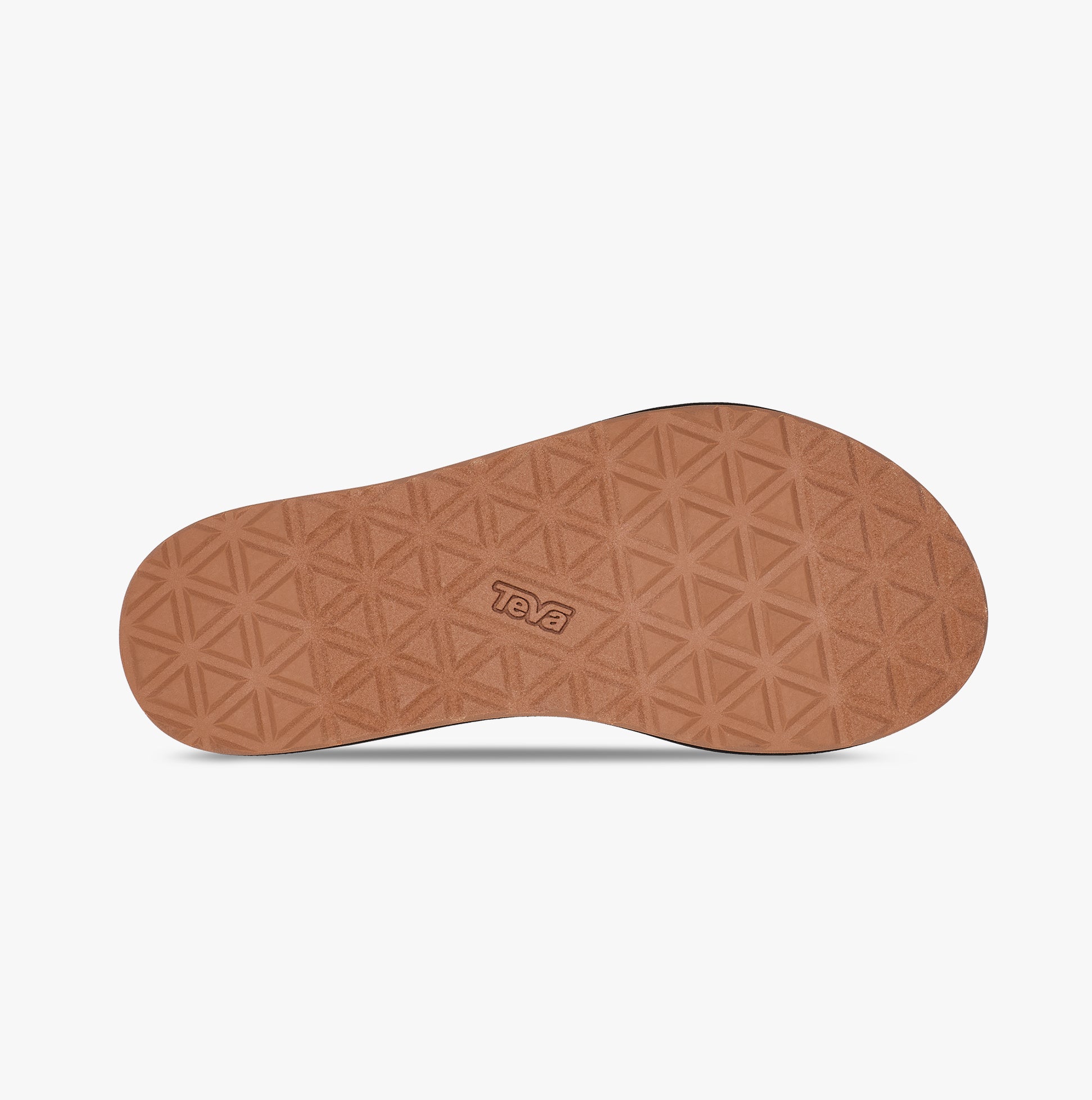 Teva ORIGINAL UNIVERSAL Womens Sandals Maple Sugar Multi bottom view showing the rubber sole pattern and logo.