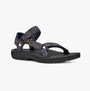 Teva WINSTED Mens Sandals Dissolving Shapes Total Eclipse side view with textile upper and rubber sole.