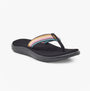 Teva VOYA FLIP Womens Flip Flops Antiguous Black Multi side view on a white background.