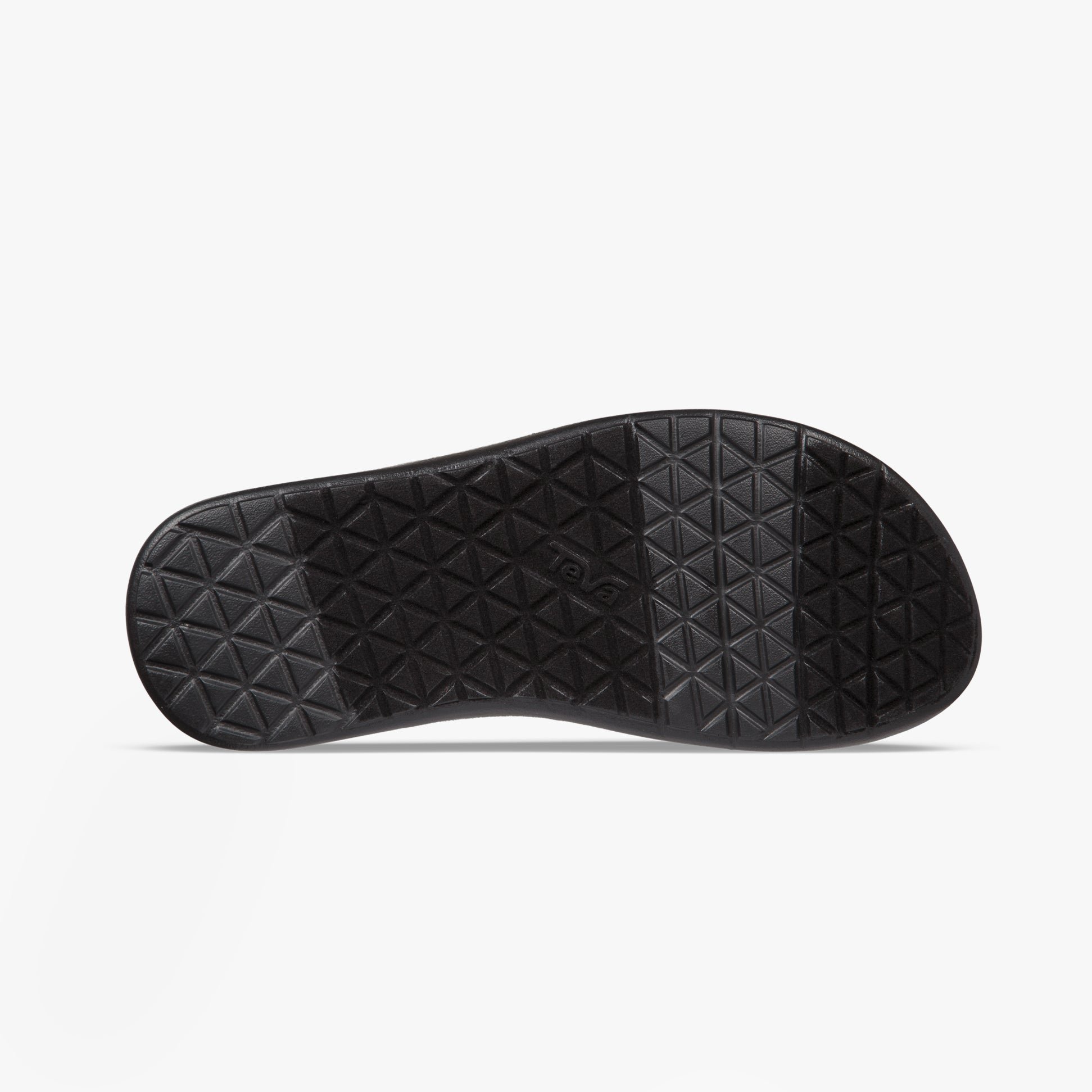 Teva VOYA FLIP Mens Flip Flops Vori Black Gray bottom view sole with textured pattern
