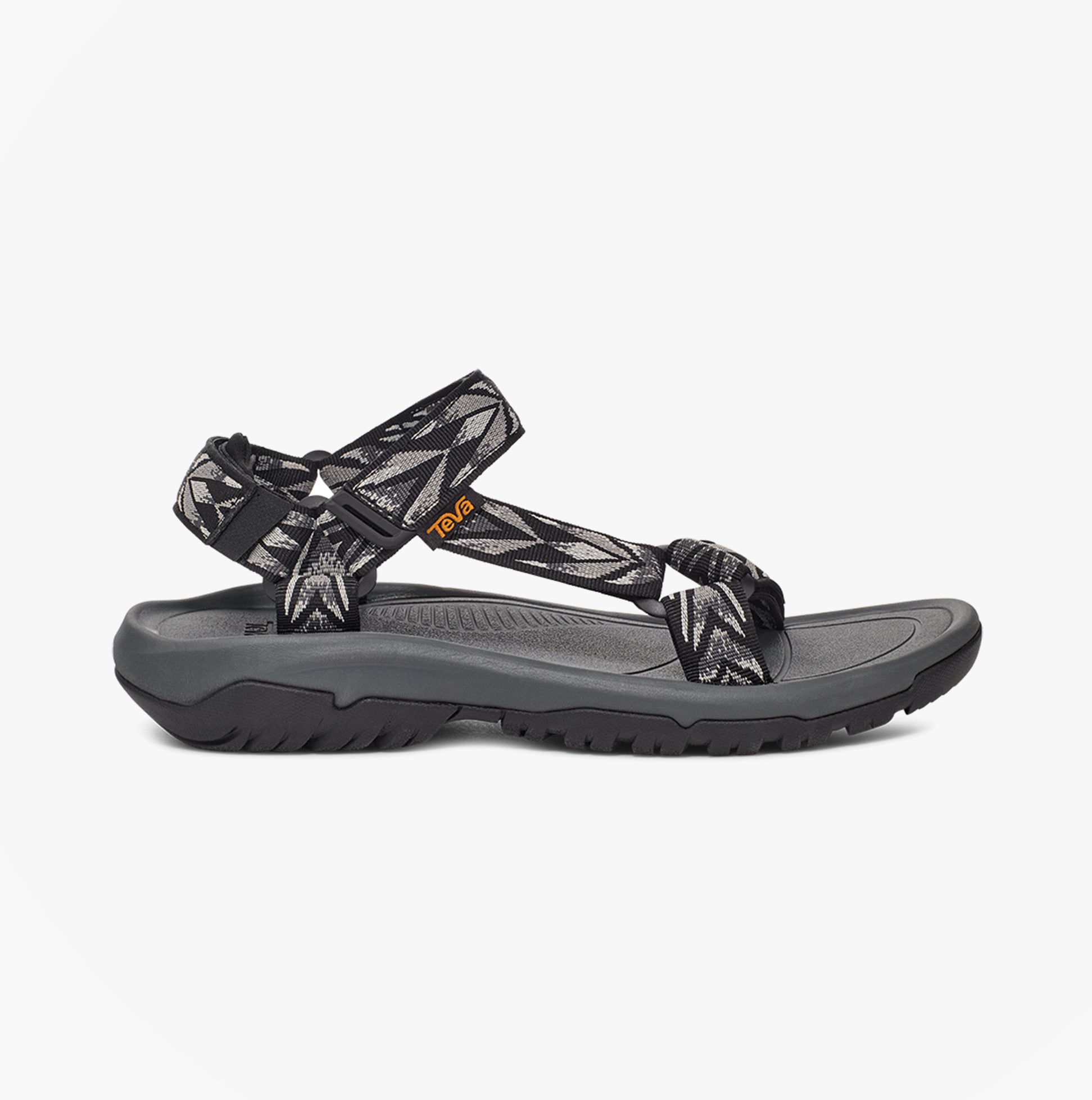Teva HURRICANE XLT2 Mens Sandals Archive Wings Black side view with textile upper and rubber sole