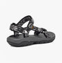 Teva HURRICANE XLT2 Mens Sandals Archive Wings Black side view showcasing the adjustable straps and rubber sole.