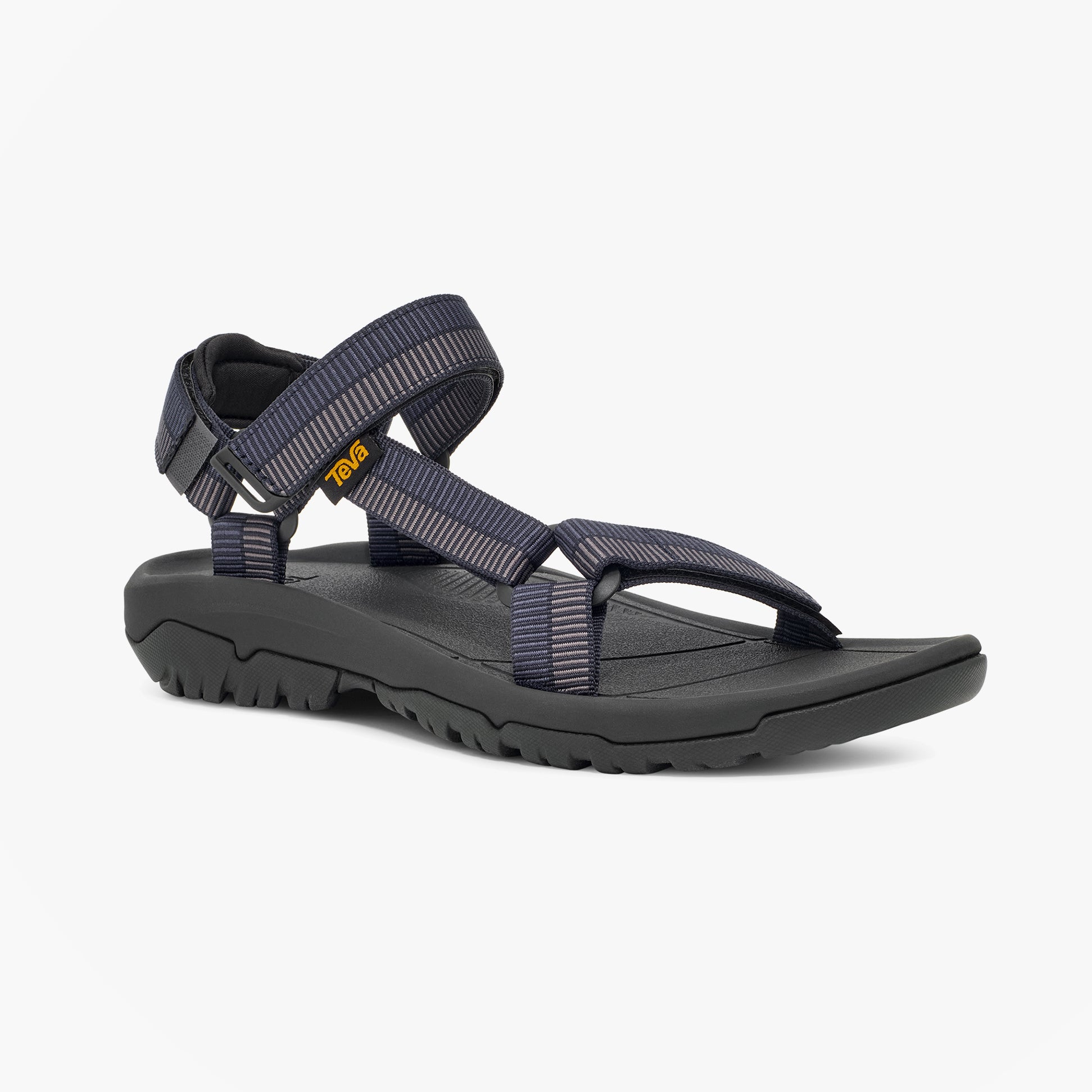 Teva HURRICANE XLT2 Mens Sandals Archive Ladder Navy side view showing textile upper and rubber sole.