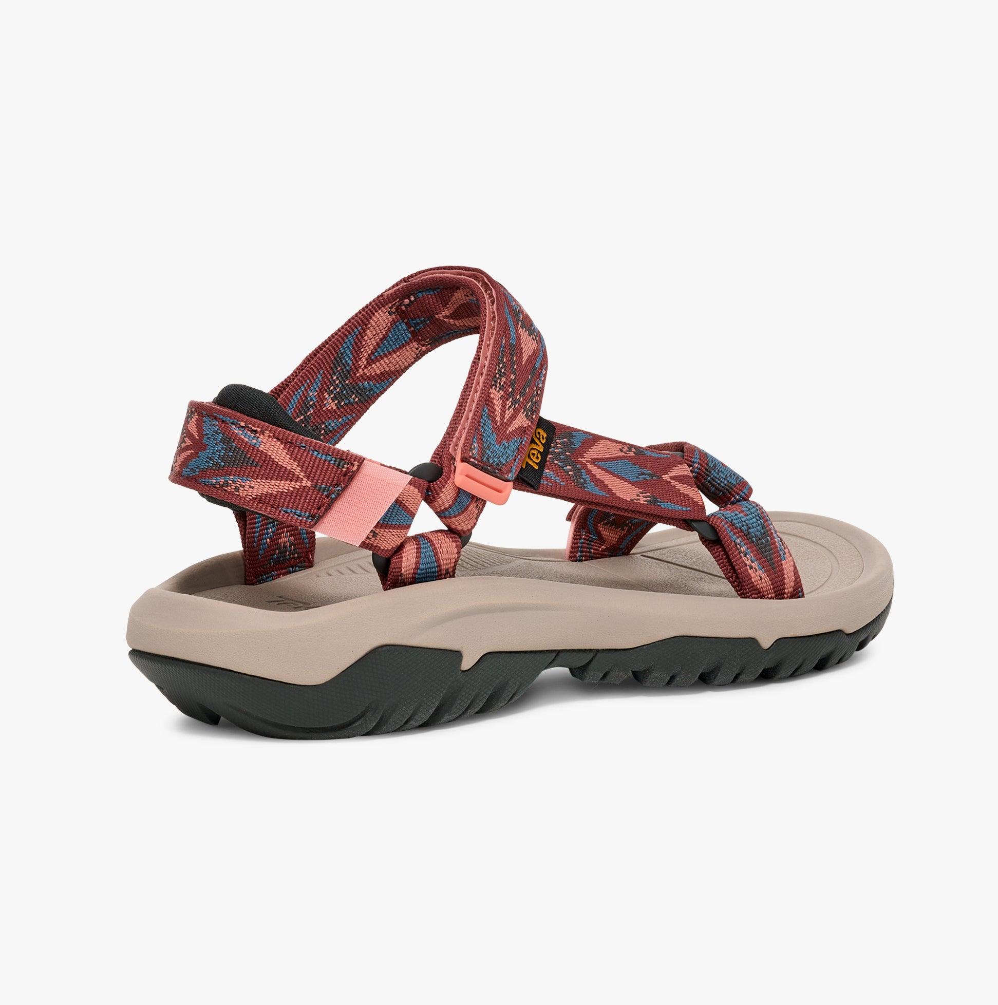 Teva HURRICANE XLT2 Womens Sandals Archive Wings Blooming Dahlia side view showcasing the textile upper and rubber sole.