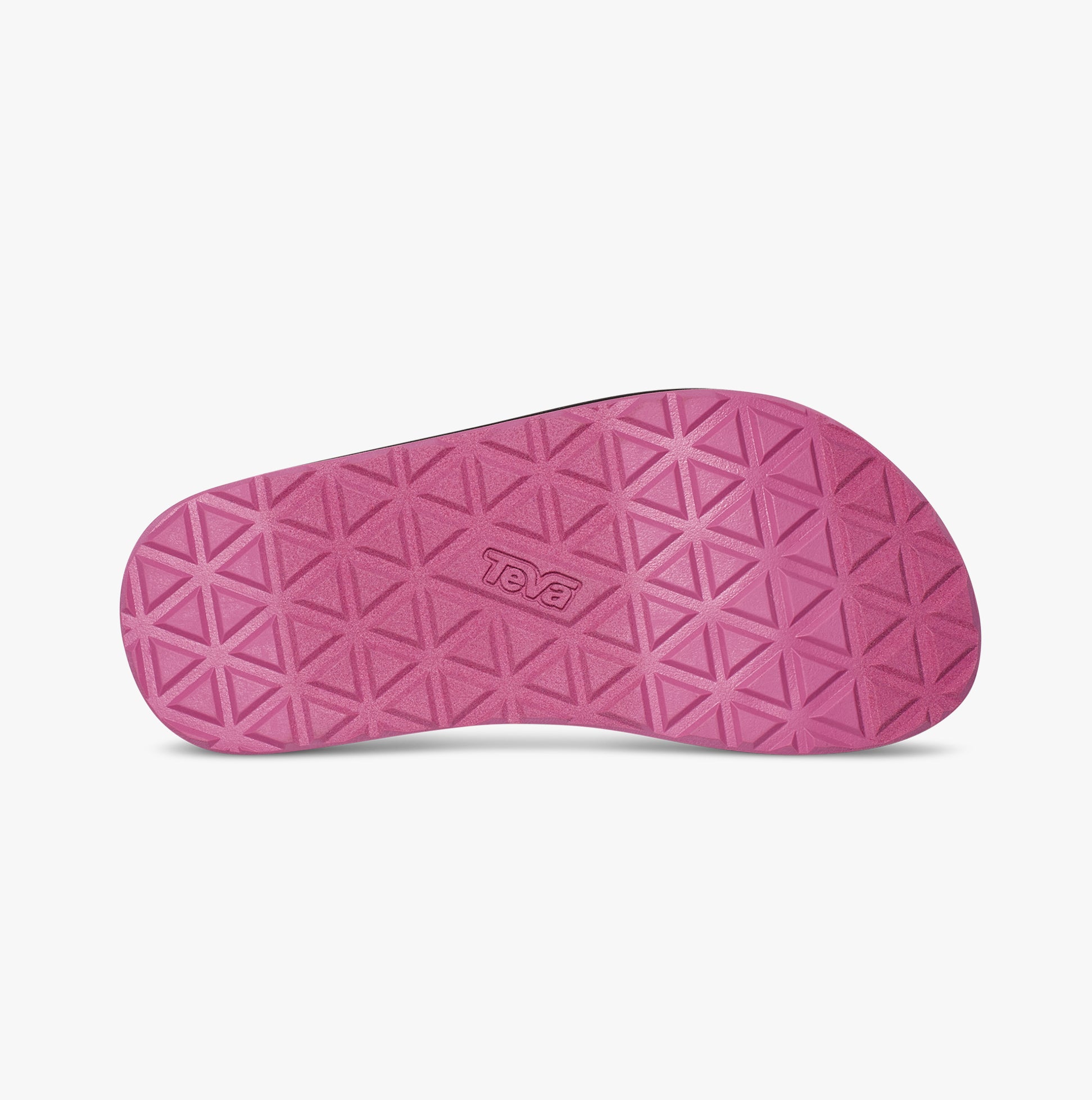 Teva ORIGINAL UNIVERSAL Kids Sandals Borderless Black sole view showcasing rubber material and textured design.