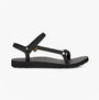 Teva ORIGINAL UNIVERSAL Womens Sandals Slim Black side view with adjustable straps and rubber sole.
