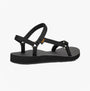 Teva ORIGINAL UNIVERSAL Womens Sandals Slim Black side view showing textile upper and rubber sole.