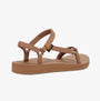 Teva ORIGINAL UNIVERSAL SLIM Womens Sandals Tigers Eye side view showcasing textile upper, EVA lining, and rubber sole.
