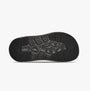 Teva Womens APRE TRAIL Sliders Black sole view with textured grip and lightweight design.