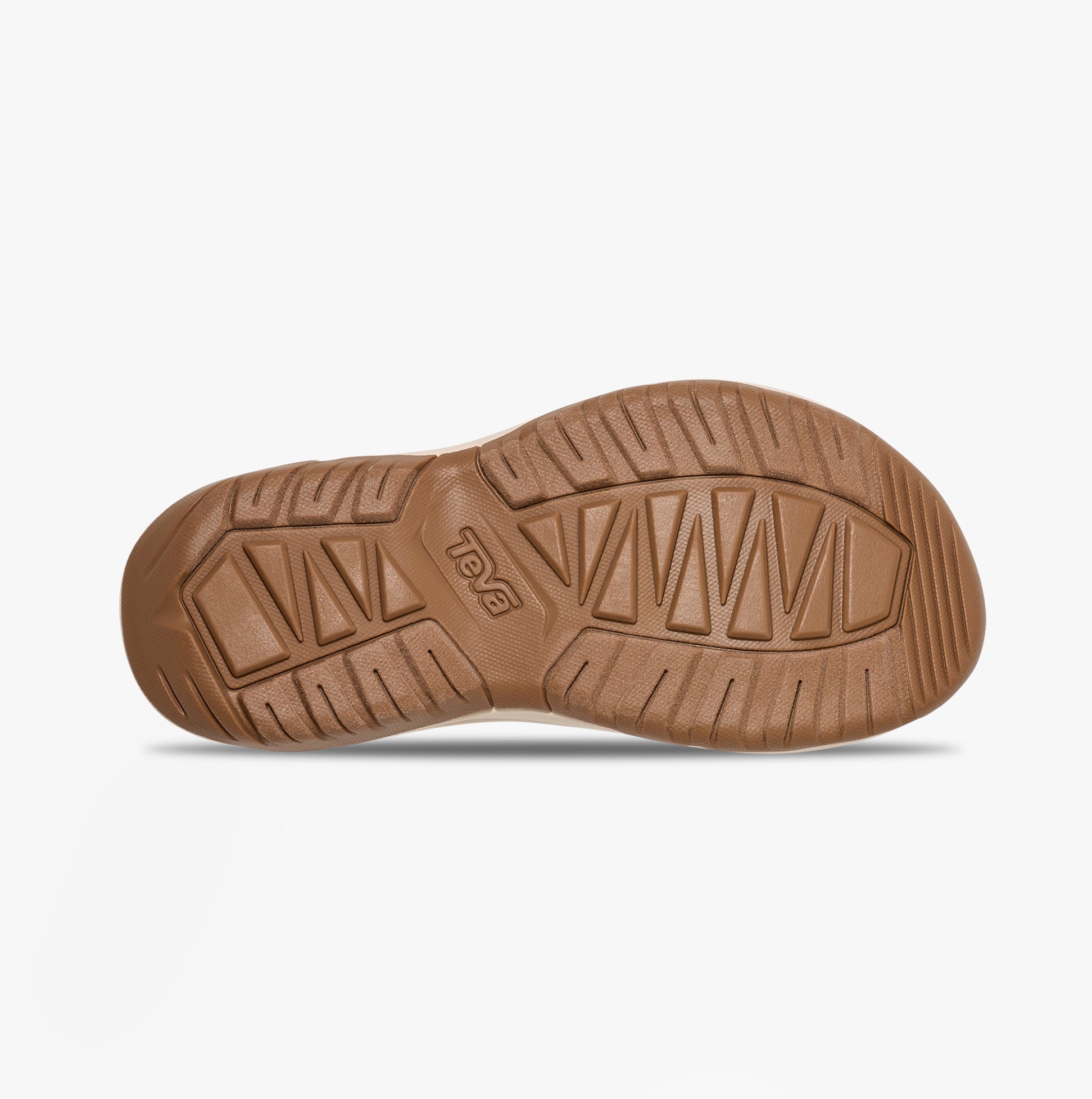 Teva HURRICANE XLT2 SUNSCAPE Womens Sandals Waterless Blue Coral sole view showing rubber traction pattern.