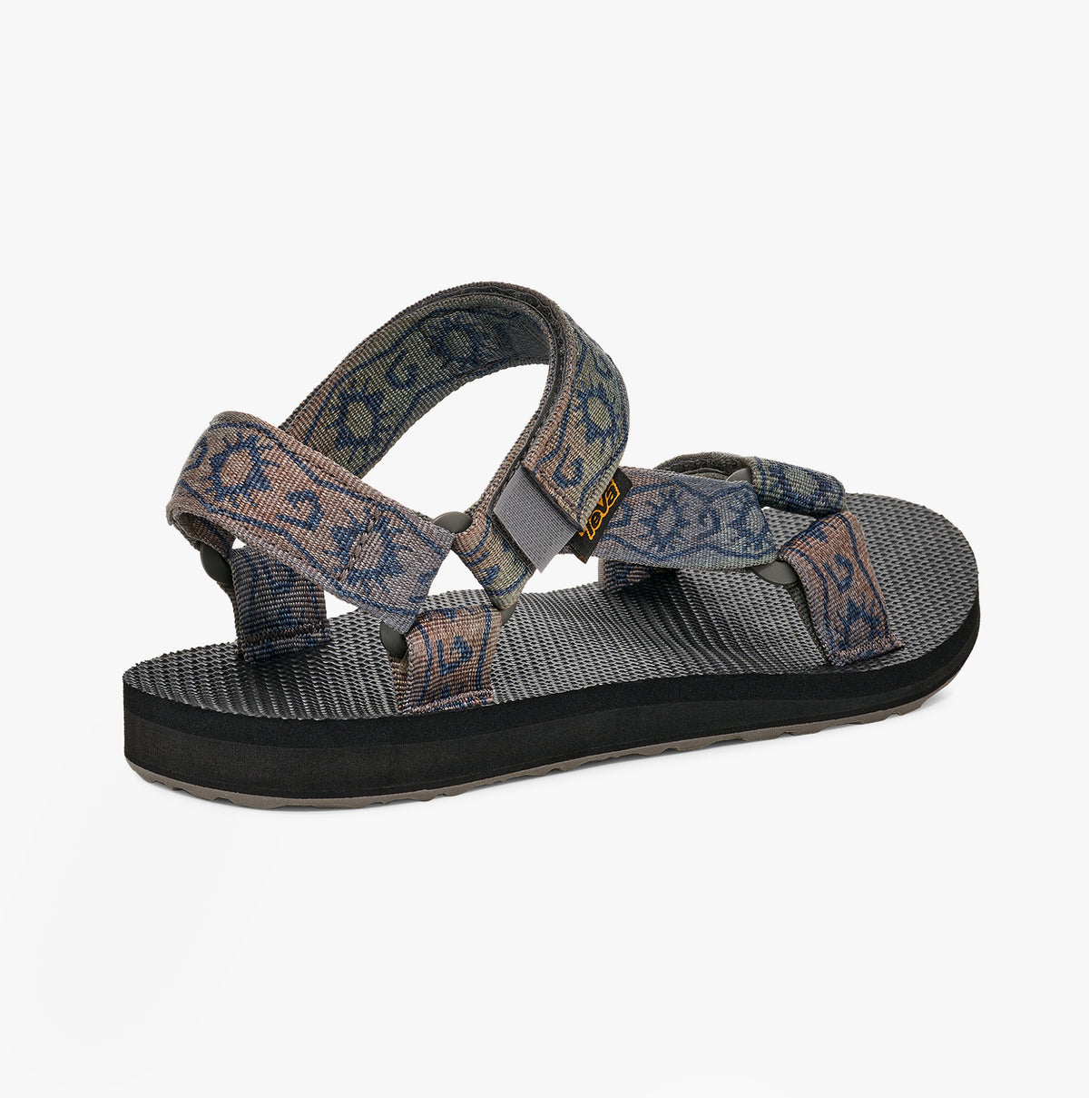 Teva ORIGINAL UNIVERSAL SUNSCAPE Mens Sandals Waterless Total Eclipse side view showcasing the textile upper and rubber sole.