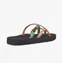 Teva OLOWAHU Womens Sandals Mixed B Maple Sugar Multi side view showcasing the synthetic upper and EVA sole.