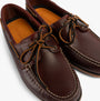 Timberland CLASSIC BOAT Mens Deck Shoes Brown top view showcasing leather upper and slip-on design.
