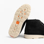 Timberland BRITTON MILLS MID Mens Chukka Boots Black Suede sole view showcasing the tread design.