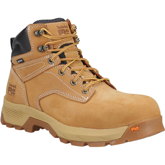 Timberland Pro TITAN Mens Waterproof Comp. Toe Safety Boots Wheat