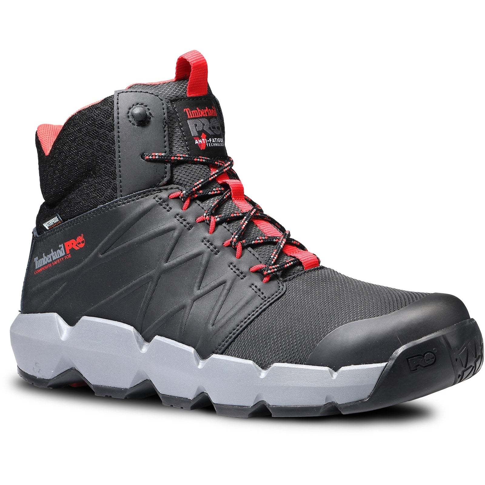Timberland Pro Morphix 6 Inch Mens Composite Toe Safety Boots Black/Red