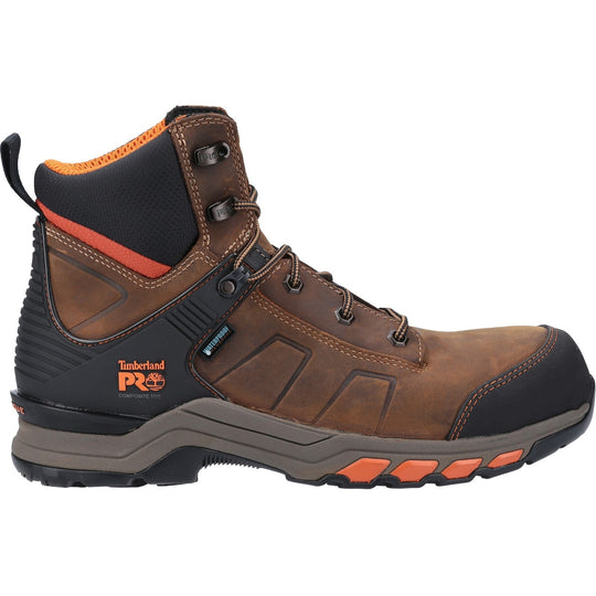 Timberland Pro HYPERCHARGE Mens Waterproof Comp. Toe Safety Boots Brown