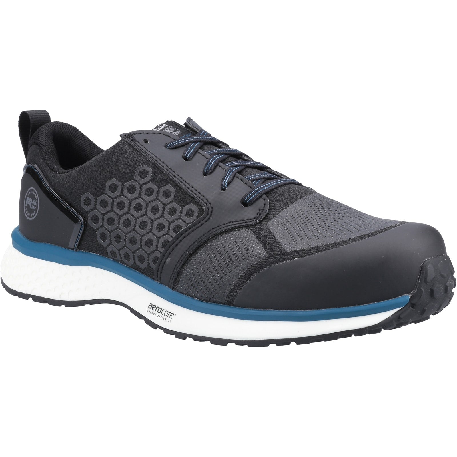 Timberland Pro Reaxion Mens Composite Toe Safety Trainers Black/Blue