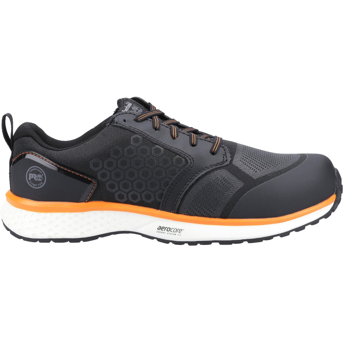 Timberland Pro Reaxion Mens Composite Toe Safety Trainers Black/Orange