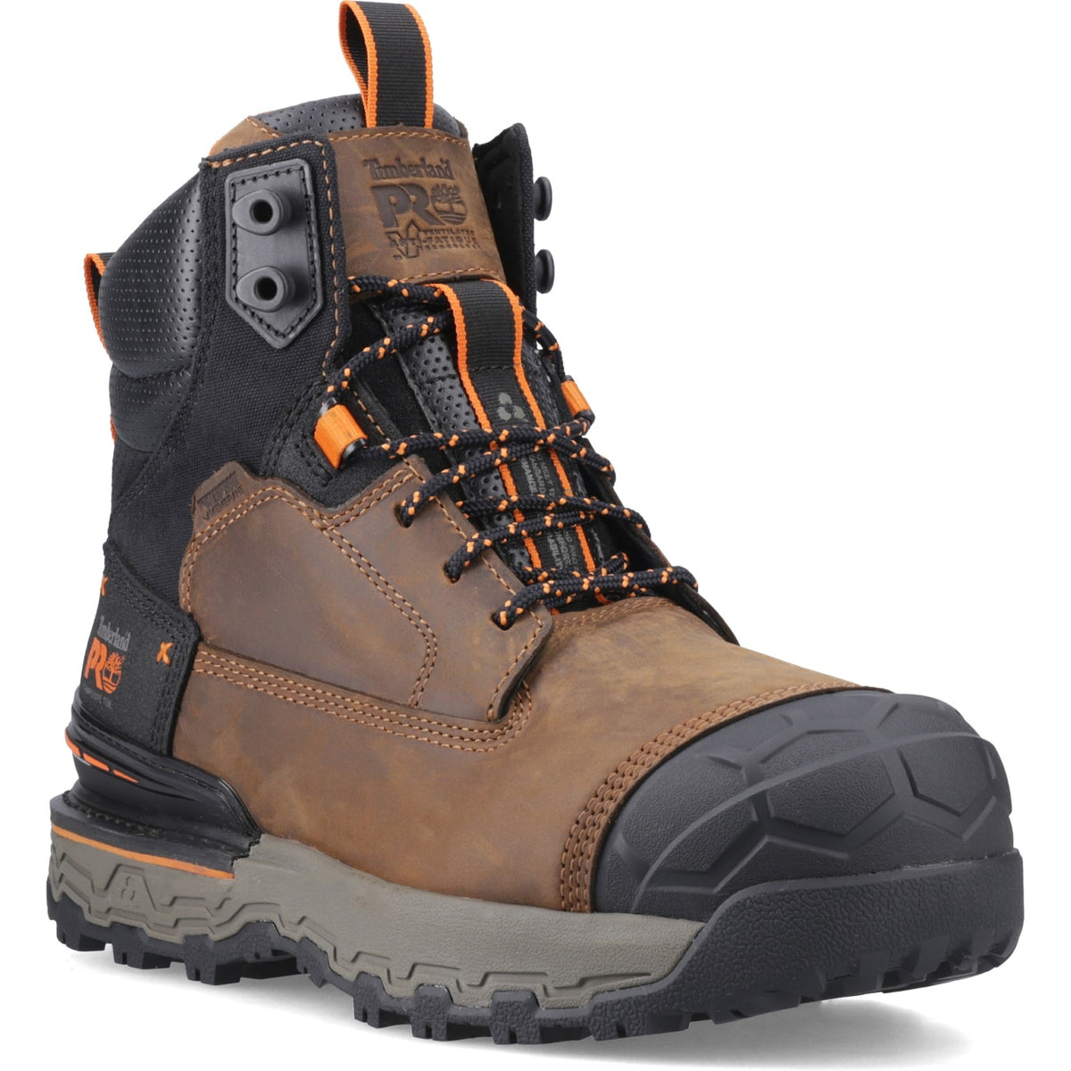 Timberland Pro Boondock 6 Inch Mens Composite Toe Safety Boots Brown
