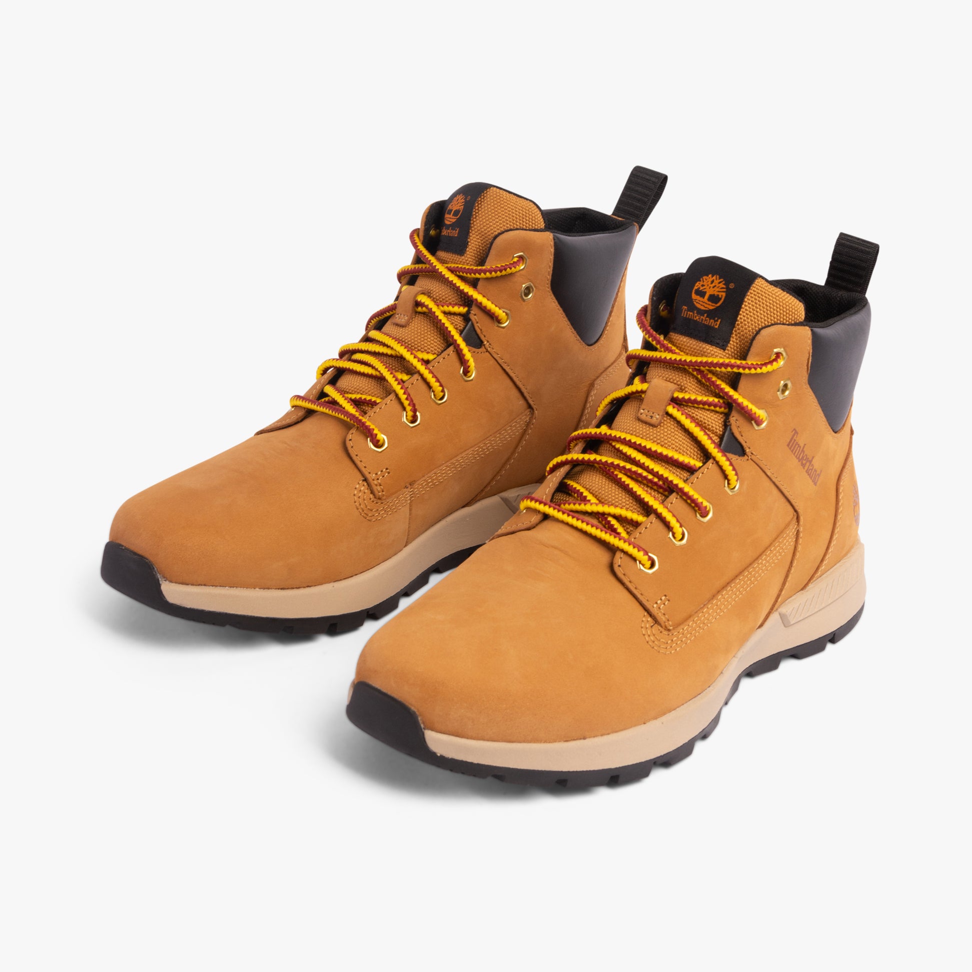 Timberland KILLINGTON TREKKER Mens Boots Wheat side view showcasing nubuck upper and lace-up design.