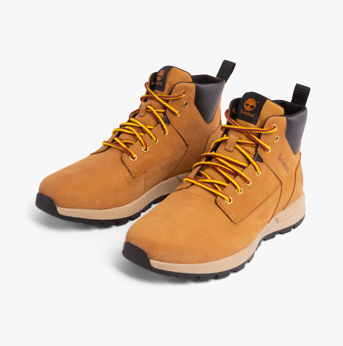 Timberland KILLINGTON TREKKER Mens Boots Wheat side view showcasing nubuck upper and lace-up design.