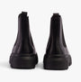 Timberland GREYFIELD Womens Boots Black back view showing pull-on design and block heel.