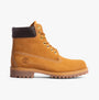Timberland PREMIUM Mens Boots Wheat side view, ankle height leather boots with lace-up closure and rubber sole.