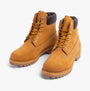 Timberland PREMIUM Mens Boots Wheat front view, ankle boots with lace-up detailing and rubber sole.