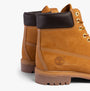 Timberland PREMIUM Mens Boots Wheat side view showing leather upper and block heel features.