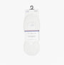 Tommy Hilfiger 2 Pack Womens Ballerina Socks White displayed in packaging, showing top view of socks.