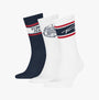 Tommy Hilfiger 3 Pack College Giftbox Mens Socks White in a detail view showing three colors including navy and white.