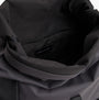 Tommy Hilfiger Mens Roll Top Backpack Charcoal Gray interior view, showcasing the top opening and lining details.
