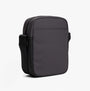 Tommy Hilfiger MINI REP Mens Crossbody Bag Charcoal Gray side view with zip closure and adjustable strap.