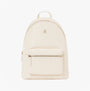 Tommy Hilfiger LOGOTAPE Womens Backpack Sugarcane front view with zip pocket and TH monogram plaque.