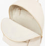 Tommy Hilfiger LOGOTAPE Womens Backpack Sugarcane interior detail view showcasing zip pocket and smooth lining