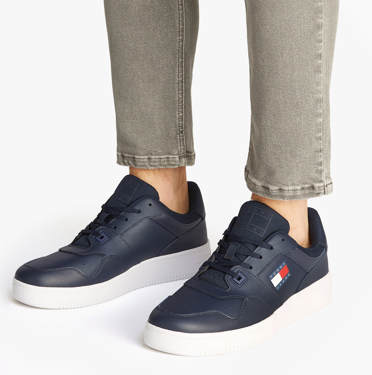 Tommy Hilfiger RETRO BASKET Mens Trainers Dark Night Navy