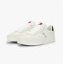 Tommy Hilfiger RETRO Suede Trainers Mens Ecru side view showcasing casual style and suede upper.