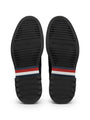Tommy Hilfiger HILFIGER COMFORT Mens Chelsea Boots Desert Sky bottom view with rubber sole and signature stripe design.