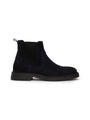 Tommy Hilfiger HILFIGER COMFORT Mens Chelsea Boots Desert Sky side view with suede upper and elasticated side panel