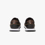 Tommy Hilfiger LEATHER SERRATED RUNNER Mens Trainers Black rear view showcasing stylish design and detailing.