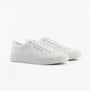 Tommy Hilfiger LOGO PATCH Mens Trainers White side view, featuring a lace-up closure and comfortable design.