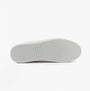 Tommy Hilfiger LOGO PATCH Mens Trainers White bottom view showing rubber sole and brand logo detail.