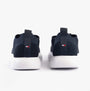 Tommy Hilfiger MONO-SOCK KNIT Mens Trainers Desert Sky rear view with low top design and rubber sole.