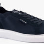 Tommy Hilfiger MONO-SOCK KNIT Mens Trainers Desert Sky side view showing lace-up design and textured upper.