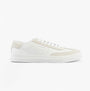 Tommy Hilfiger SUEDE CONTRAST CUPSOLE Mens Trainers White side view with suede and rubber sole.