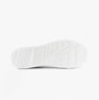 Tommy Hilfiger SUEDE CONTRAST CUPSOLE Mens Trainers White bottom view showing rubber sole design.