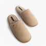 Tommy Hilfiger CORE HILFIGER FLAG H Mens Mule Slippers Coastal Taupe side view of slippers