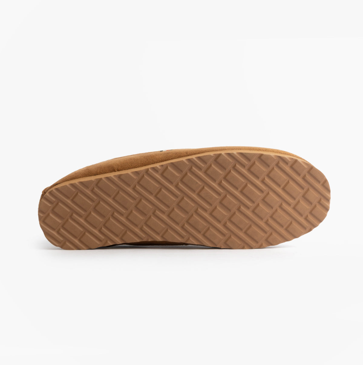 Tommy Hilfiger HILFIGER M SDE DRIVE Mens Mocassin Slippers Desert Khaki bottom view, showing textured sole design.
