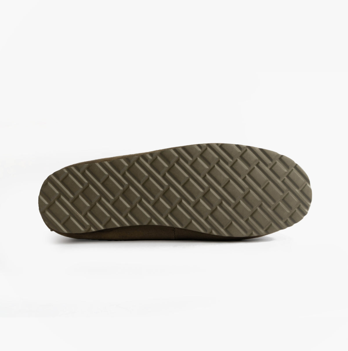 Tommy Hilfiger HILFIGER M SDE DRIVE Mens Mocassin Slippers Army Green bottom view showing textured sole design.